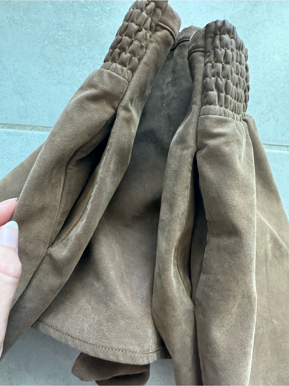 We The Free Brown Suede Circle Skirt - Picture 5 of 10